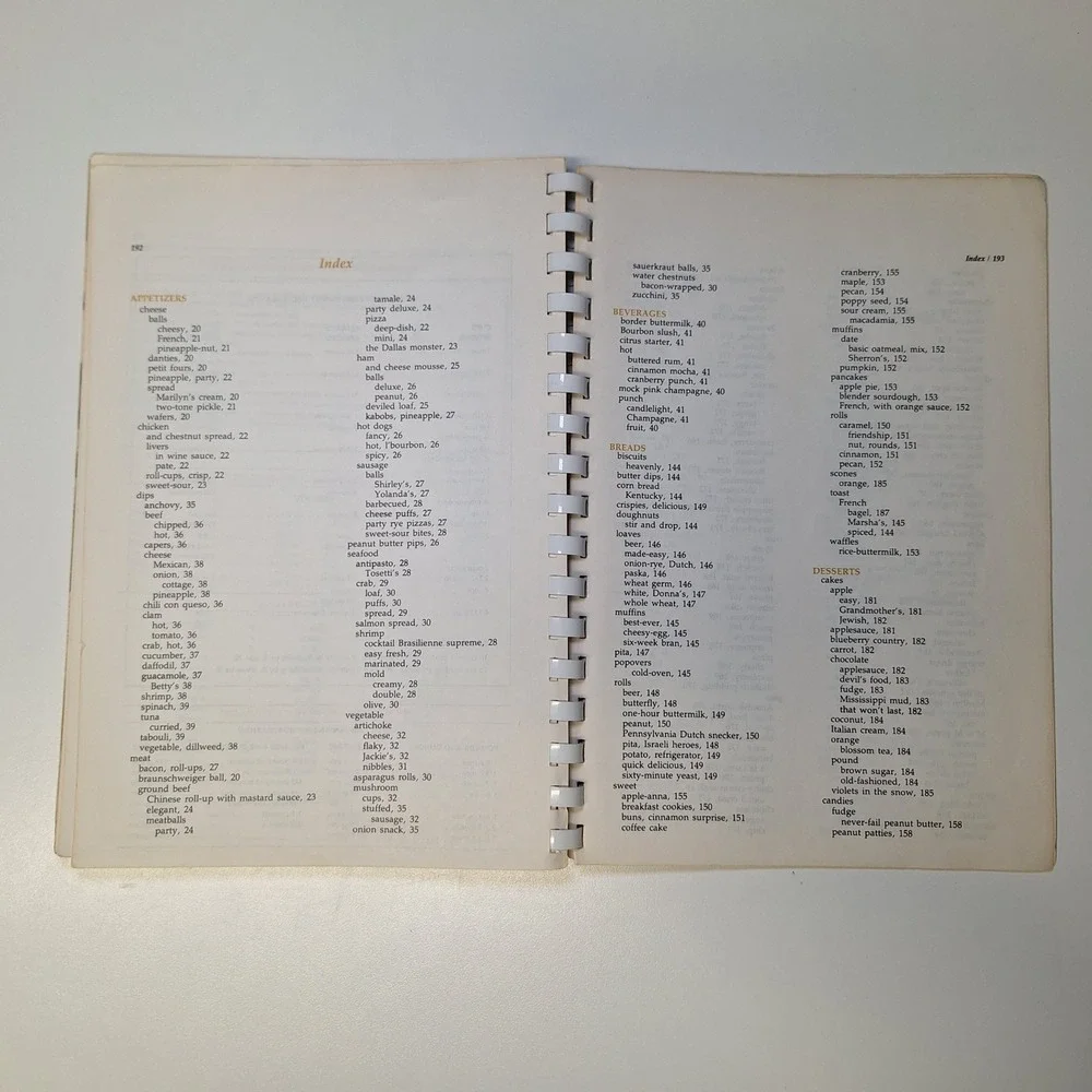 Beta Sigma Phi‎ The Dining Room Cookbook Breakfast Brunch Lunch Dinner Menus 70s